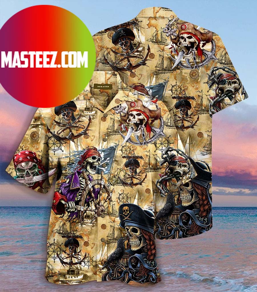 Pirate skull Summer Beach Hawaiian Shirt