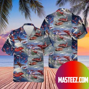 RAF Red Arrows Air Show Hawaiian Shirt