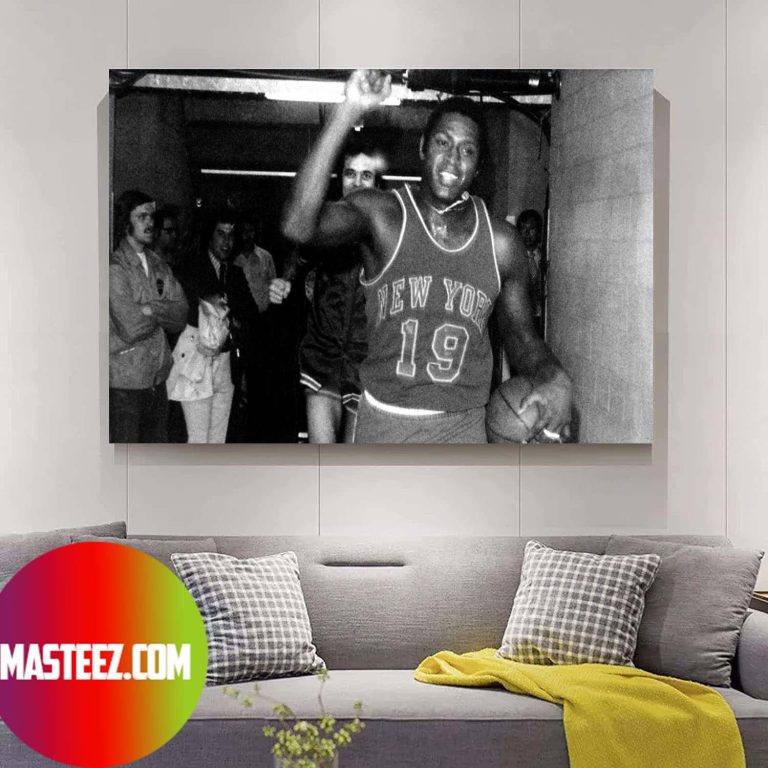 Rip Captain New York Knicks Willis Reed Poster Canvas - Masteez