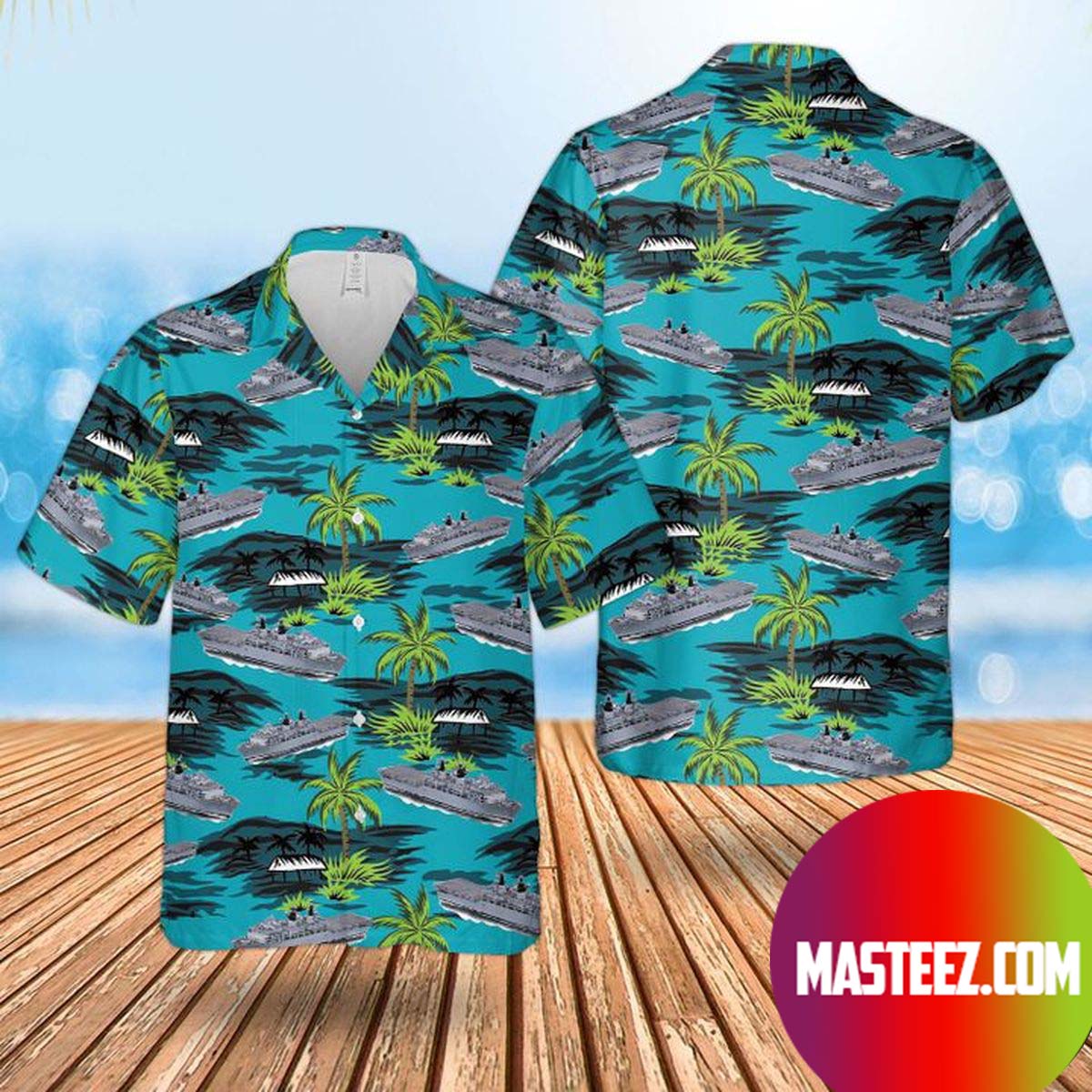 Rn Hms Albion (L14) Hawaiian Shirt