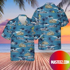 Rn Rfa Fort Victoria (A387) Replenishment Oiler Hawaiian Shirt