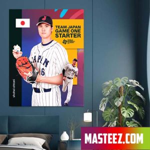 Shohei OhtaniStarting The Opening World Baseball Classic Game For Japan in Tokyo Poster Canvas