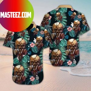 Skull Flower Hawaiian Shirt