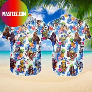 Spaceship Star Wars Scenes Hawaiian Shirt - Masteez