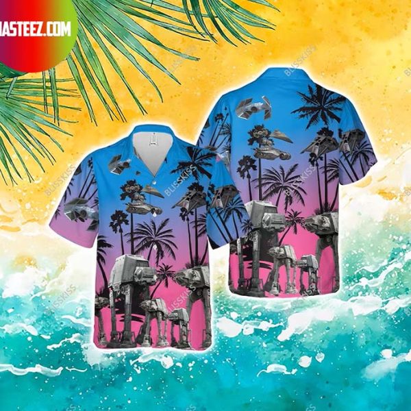 Star War Super Soft Rayon Aloha  Hawaiian Shirt