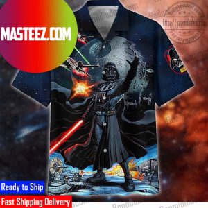 Star Wars Darth Vader SpaceShip Battle Hawaiian Shirt