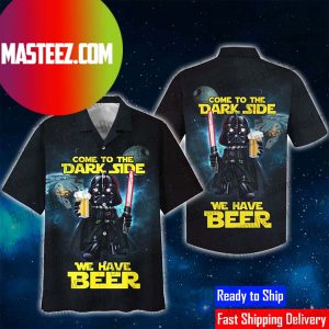 Busch Light Hawaiian Shirt Funny Darth Vader Star Wars Who's Your