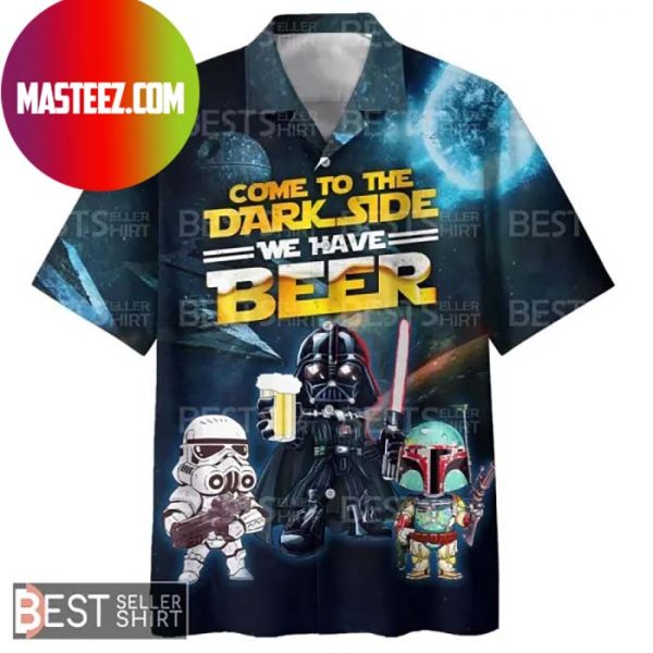 Stormtrooper Darth Vader Boba Fett Star Wars Hawaiian Shirt