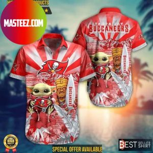 Tampa Bay Buccaneers NFL Baby Yoda Star Wars Hawaiian Shirt