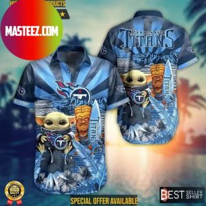 Tennessee Titans NFL Baby Yoda Star Wars Hawaiian Shirt