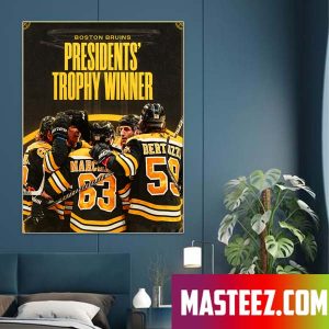 Boston Bruins Clinched 2023 Stanley Cup Playoffs Home Decor Poster