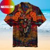 Vintage Skull Floral Grateful Dead Rock Music Hawaiian Shirt