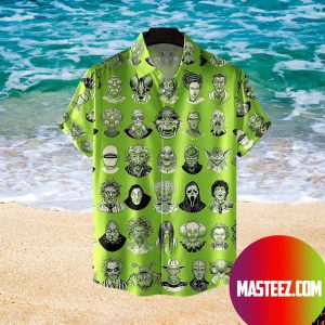 The Monsters Horror Character Face Hawaiian Shirt