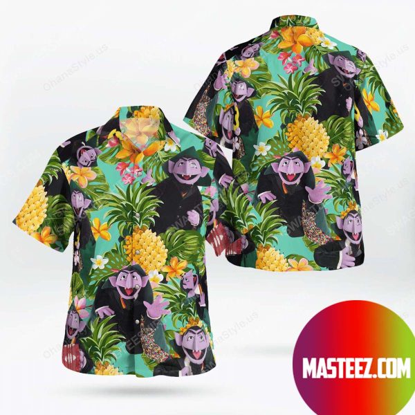 The muppet show count von count Hawaiian Shirt