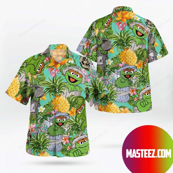The muppet show oscar the grouch Hawaiian Shirt