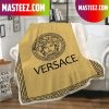 Black Versace Fashion Luxury Brand Premium Blanket