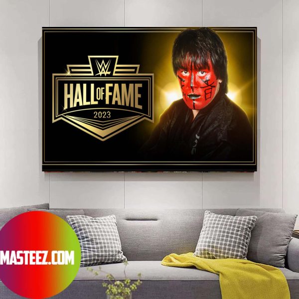 WWE congratulates The Great Muta On His Worthy Inclusion Into The WWEHOF Poster Canvas