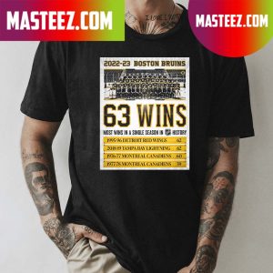 Boston Bruins A New Single Season Standard 63 Wins T-shirt