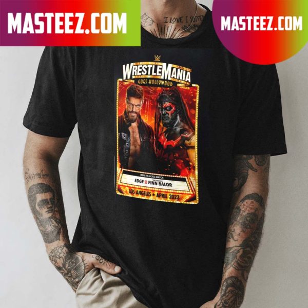 Fanatics Branded Black WWE WrestleMania 39 Edge vs. Finn Balor T-Shirt