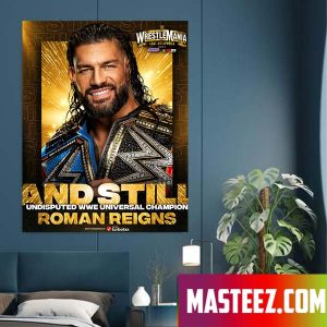 RomanReigns WINS at WrestleMania Poster Canvas
