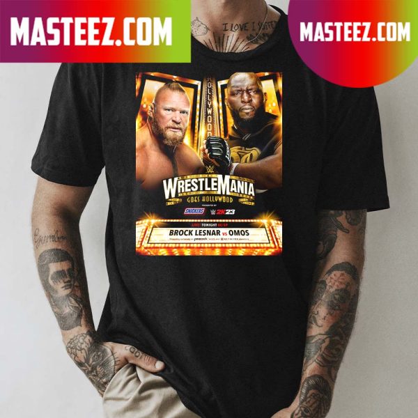 The Beast BrockLesnar clashes with TheGiantOmos at WrestleMania T-shirt