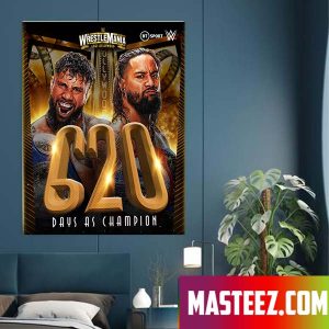 The Usos historic title reign as Tag Team Champions ends at 620 Days Poster Canvas
