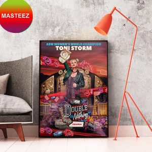 AEW Women World Champion Toni Storm Has Reclaimed The Title At AEW Double Or Nothing Art Decor Poster-Canvas