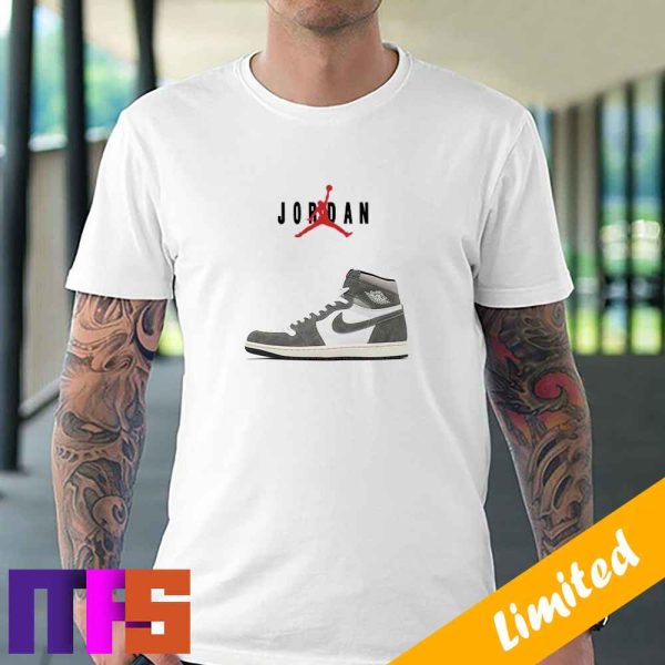 Air Jordan 1 High OG Washed Black Sneaker T-Shirt