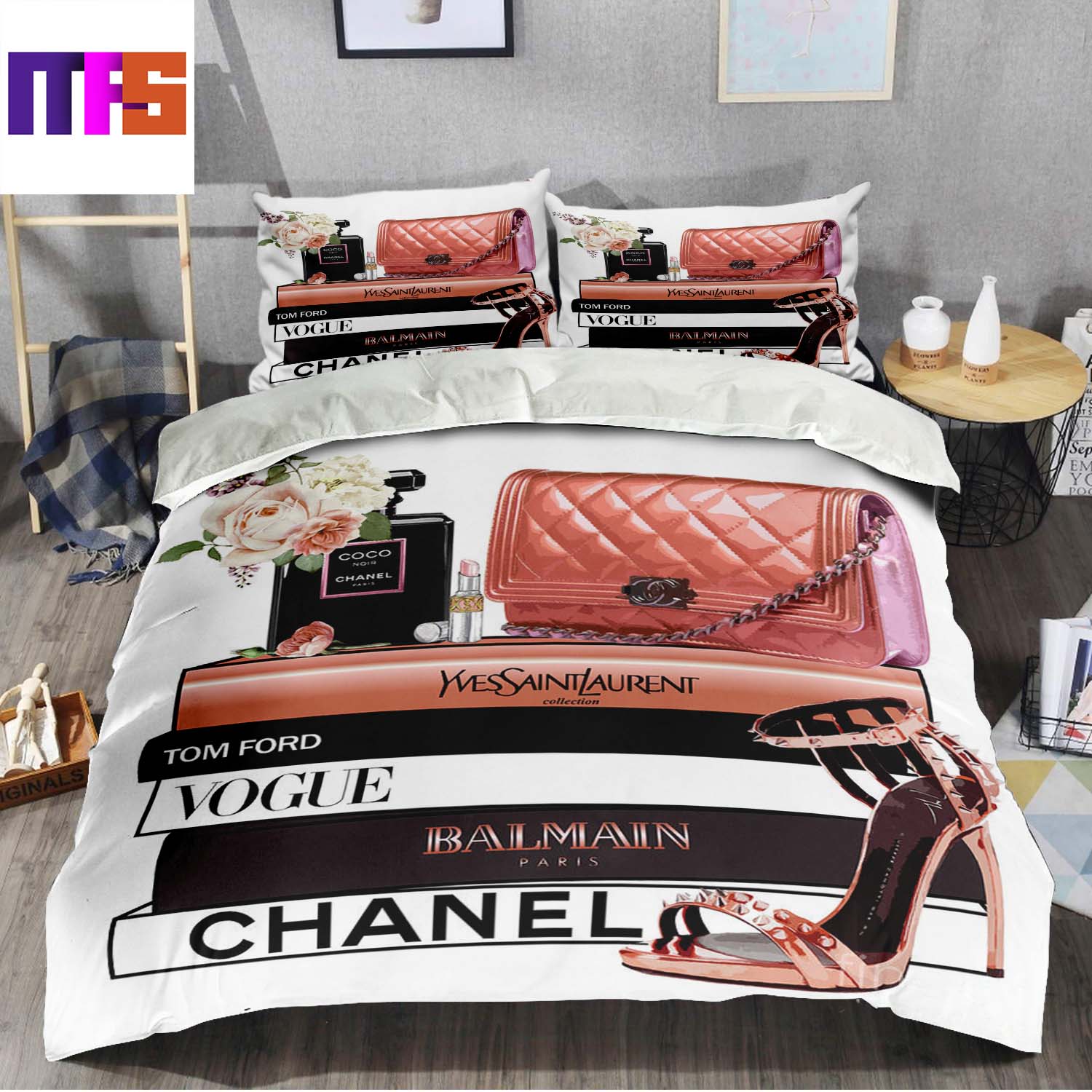 chanel bedding sets queen