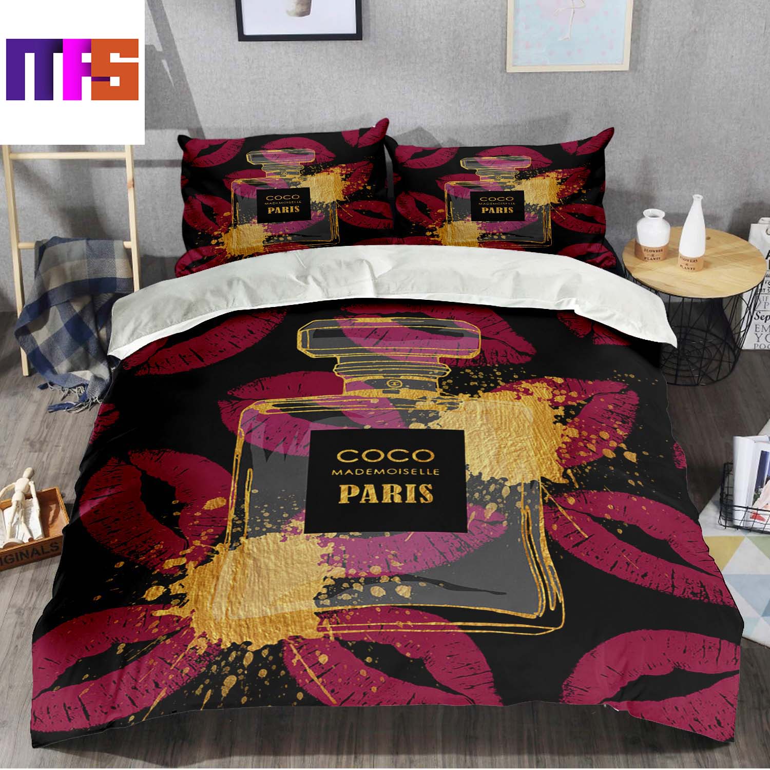 Louis Vuitton Pink Luxury Comforter Bedding Set - Masteez