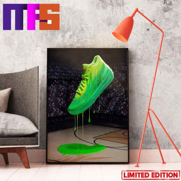 Nickelodeon x Puma MB 02 Slime via Champs Sneaker Home Decor Poster-Canvas