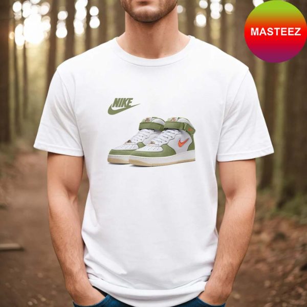 Nike Air Force 1 Mid QS Jewel Oil Green Fan Gift T-shirt