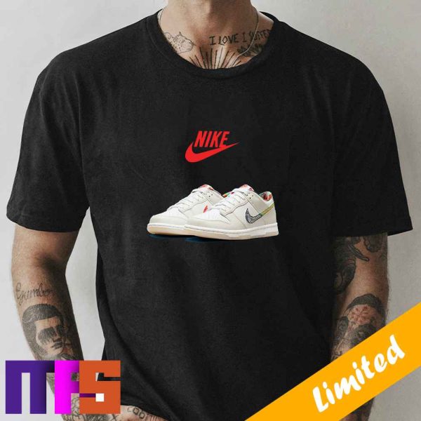 Paisley Swooshes For These Kids Dunk Lows Sneaker T-Shirt