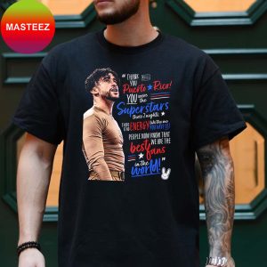 WWE Bad Bunny Thank You For an Unforgettable Night at WWEBacklash T-shirt WWE Bad Bunny Thank You For an Unforgettable Night at WWEBacklash T-shirt