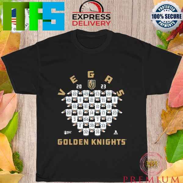 Youth White Vegas Golden Knights 2023 Stanley Cup Final Roster T-Shirt