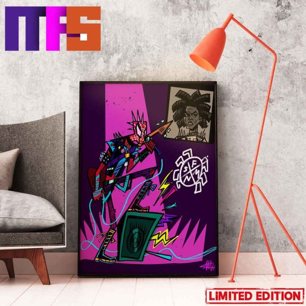 Hobbie Brown Spider Punk With Spider-Man Across The SpiderVerse Home Decor Poster-Canvas