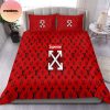 Louis Vuitton X Supreme Queen Bedding Set