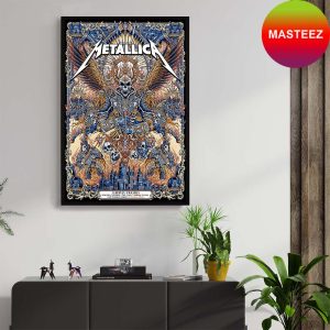 Metallica Poster European Tour 2023 Coming Gothenburg, Sweeden June 15-18 Original Poster Canvas