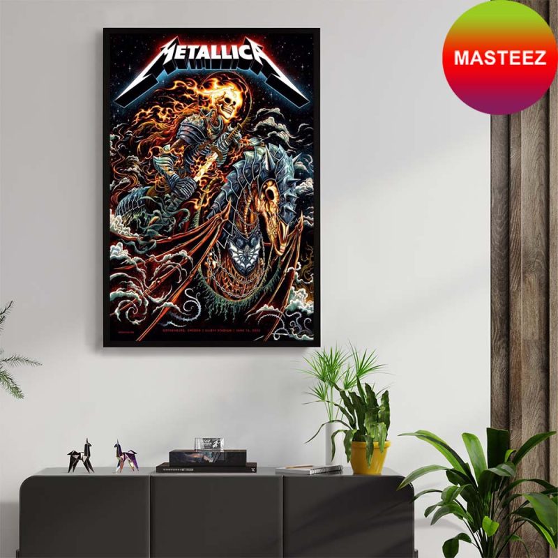 Metallica M72 Detroit Pop Up Shop Poster North American Tour 2023 Home ...