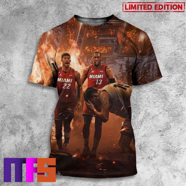 Miami Heat Defeat Denver Nuggets In Game 2 Series Tied NBA Finals 2023 3D T-Shirt