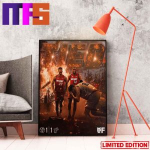 Miami Heat Defeat Denver Nuggets In Game 2 Series Tied NBA Finals 2023 Home Decor Poster-Canvas