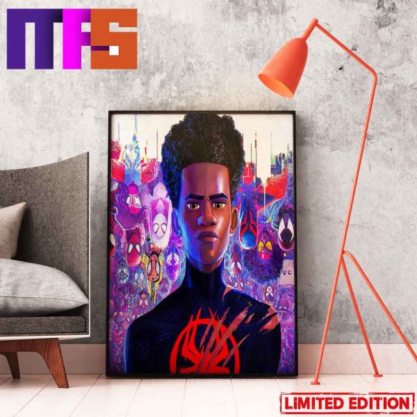 Miles Morales And All Spider-Man Across The Spider-Verse Home Decor Poster-Canvas