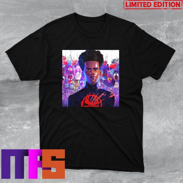 Miles Morales And All Spider-Man Across The Spider-Verse Movie T-Shirt