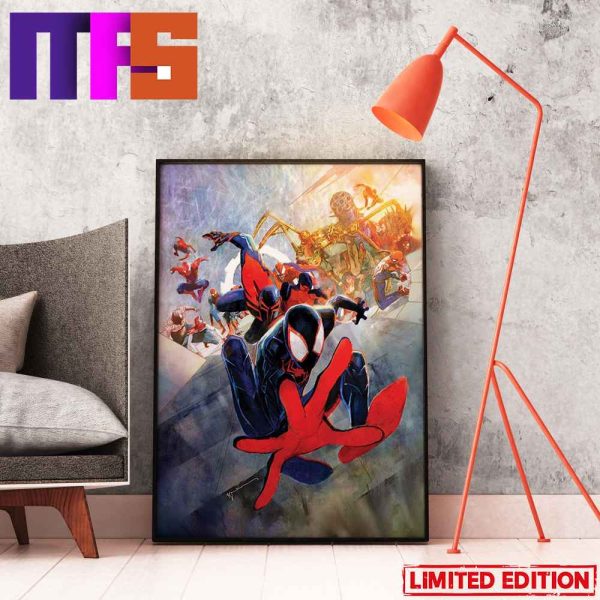 Miles Morales And Spider-Man Across The Spider-Verse New Poster Movie Home Decor Poster-Canvas