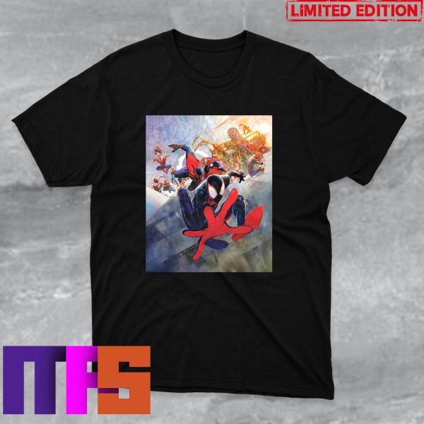 Miles Morales And Spider-Man Across The Spider-Verse New Poster Movie T-Shirt