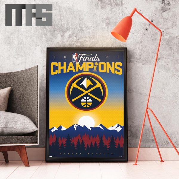 NBA Champions 2023 Denver Nuggets Poster Canvas