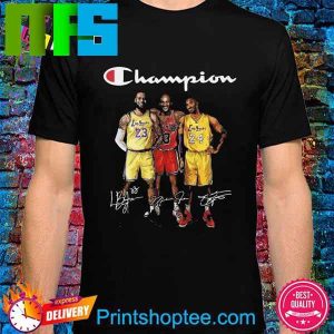 Official LeBron James Michael Jordan Kobe Bryant Legend Champion Signatures Trending t-Shirt Official LeBron James Michael Jordan Kobe Bryant Legend Champion Signatures Trending t-Shirt