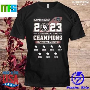 Oklahoma Sooners NCAA Softball National Champions Continuous 7 Year T-Shirt