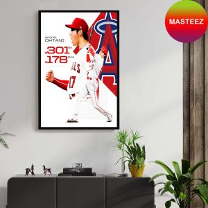 Shohei Ohtani Impressive Score Unicorn Poster Canvas