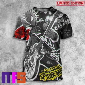 The Anarchic Spider-Man Spider Punk Across The SpiderVerse 3D T-Shirt